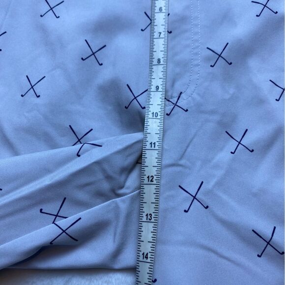 Golf America Light Gray With Dark Blue Golf Club Shorts Size 36 - Picture 8 of 9